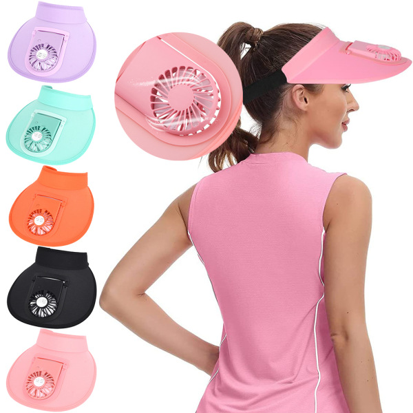 Solhatt Fläktkeps Cap Cap Sommar Outdoor Sports Hat pink