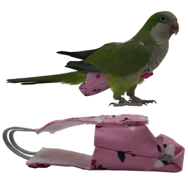 Fågel Papegojor blöja Cockatiel duvor Parakit flygdräkt Pink S