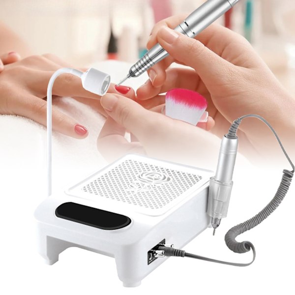 [Snabb Leverans] 4 i 1 Manikyr-Pedikyr Set, Nageldammsugare - Med Filter, Dammsugare Nagelbana