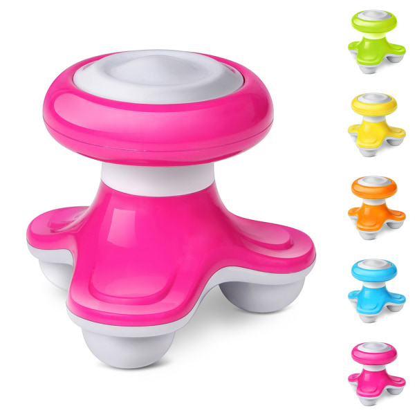 Elektrisk Mini Massager för Nacke, Axlar - Vågrörelse och Vibration för Avkoppling rose red