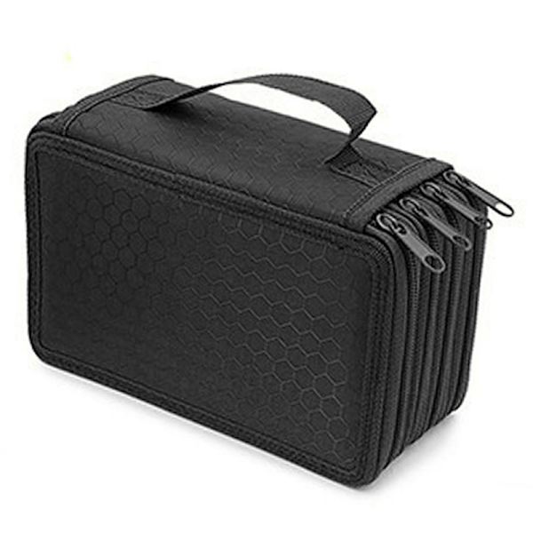 Fällbar Pennfodral med Stor Kapacitet för Skolan - Zip-Väska black