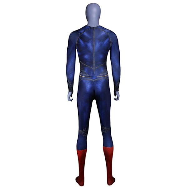 Superhjälte Superman Cosplay Kostym Jumpsuit Vuxna Herrar Halloween Maskeraddräkt 2XL