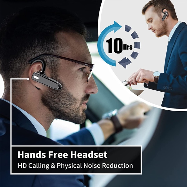 Headset Bluetooth med mikrofon CVC8.0 In-Ear hörlurar