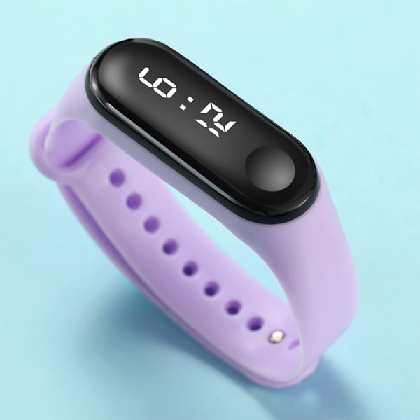 LED Digital Armbandsur för Män Kvinnor Sport Purple