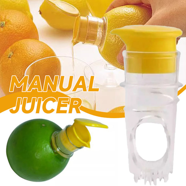 Bærbar citron- og limepresser, appelsin citrus tud (1 stk)