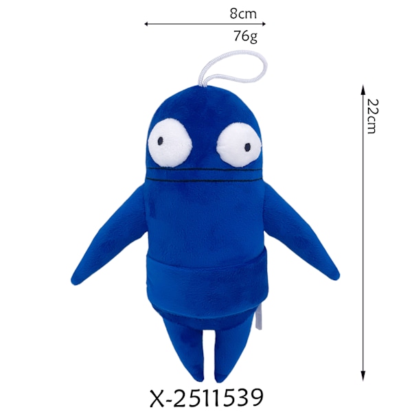 Semibots Plyschdocka Fyllda Videospel Robot Plyschleksak Tecknad Leksak 22cm Dark Blue