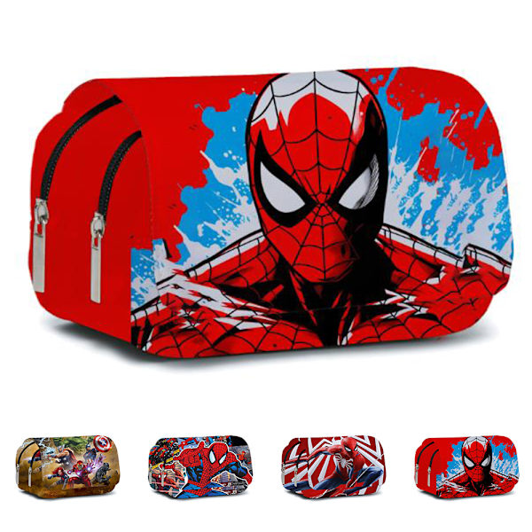 Spider-Man -kuvioinen suuri penaali - kannettava ja söpö sarjakuvamuotoilu lapsille C