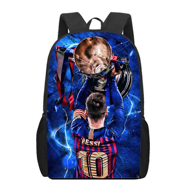 MESSI Reppu Lapsille Pojat Opiskelijoiden Koululaukku Olkalaukut Suuri Matkareppu D 29*16*42cm