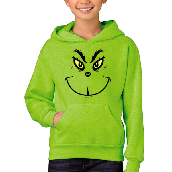 Børneuld Hættetrøje med Lomme Sweatshirt 3-14 År XL