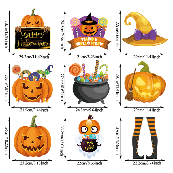 Halloween-Dekoration i Trä för Utomhus, Hängande Skylt för Träd C