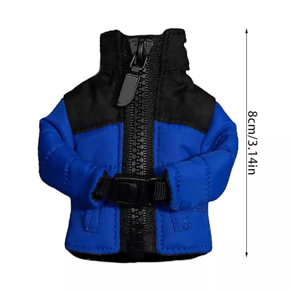 Mini untuvatakki avaimenperä lelut Mini takki riipus avaimenperä Ystävänpäivälahja Blue