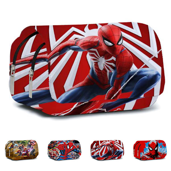 Spider-Man -kuvioinen suuri penaali - kannettava ja söpö sarjakuvamuotoilu lapsille C