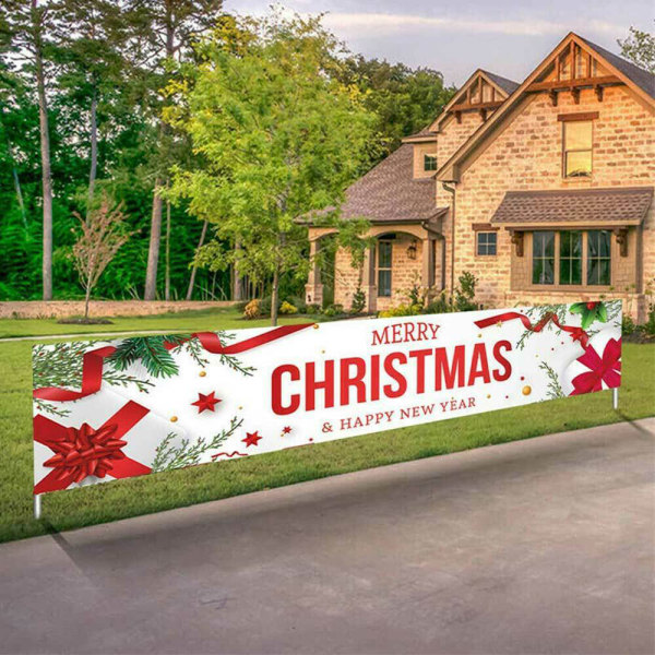 God Jul Banner Dekorasjoner Jul Utendørs Rekvisitt Hjemmeinnredning A