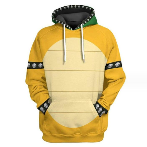 Super Mario Unisex Vuxen Hoodie Tröja Långärmad Pullover C M