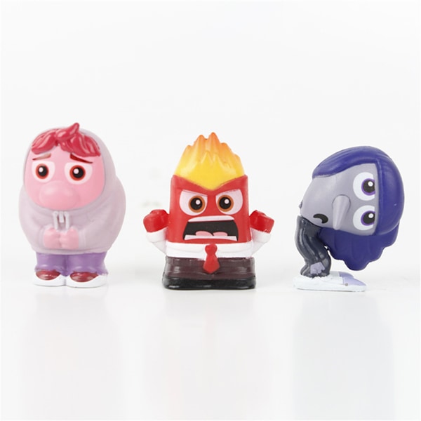 9-pack Inside Out 2 Figuriner - Anime Actionfigurer, Samling, Skrivbordsdekoration, Leksak för Barn, Julgåva 9PCS