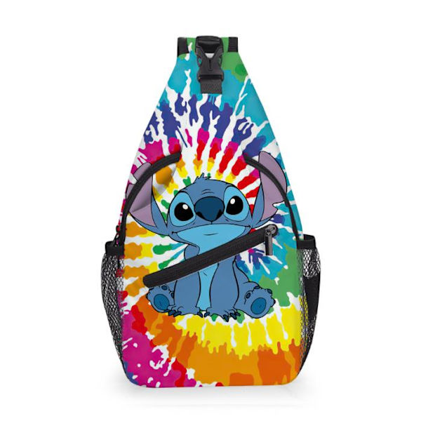 Kids Stitch Crossbody Sling Ryggsäck Axelväska Sling Bag Resväska Dagryggsäck #2