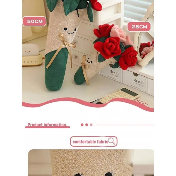 JELLYCAT RUUSU KIMPPUN UUSI Pehmolelu Punainen Kukka Loma Ystävänpäivälahja Hänelle