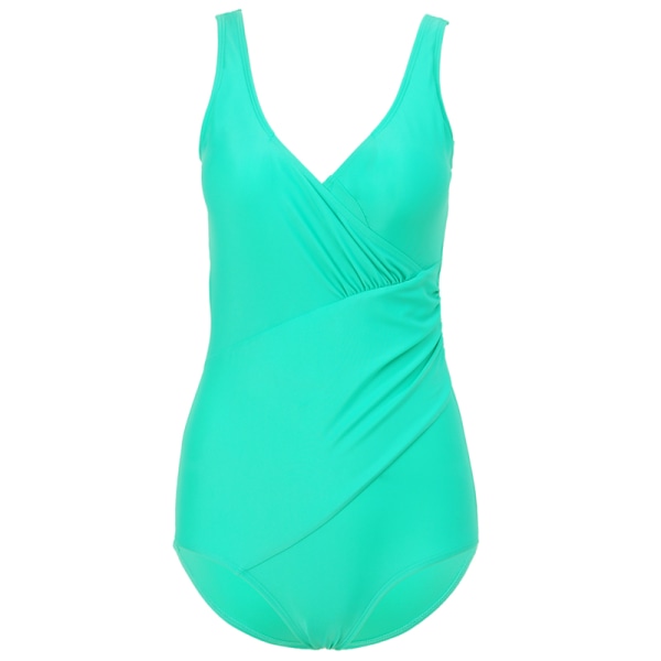 Kvinnor Vadderad Bikini Baddräkt Plus Storlek Svart 4XL