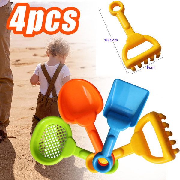 4st/ set barns strand sand spade färgade plastleksaker 4PCS 04c9 | 4PCS |  Fyndiq