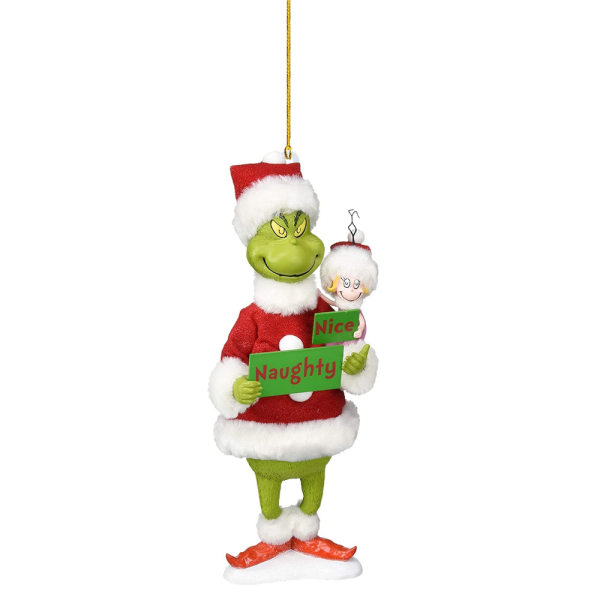 Christmas Grinch Ornaments Xmas Tree Hanged Figur Hänge Dekor E