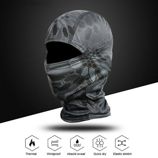 Army Camo Taktisk Jagt Balaclava Maske Udendørs #3
