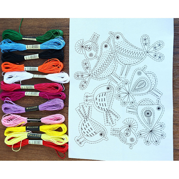 Vattenlösliga broderiöverföringar, Stick and Stitch broderipapper som tvättas bort Moth 29.7x21cm