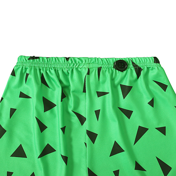 Halloween Pyjamas Barn Kids Pojkar Och Flickor Halloween En-Axlad Remmar Geometriska Mönster Shorts Green 120cm