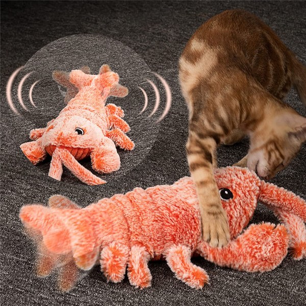 Elektrisk simulering hoppa räkor katt mint katt leksak