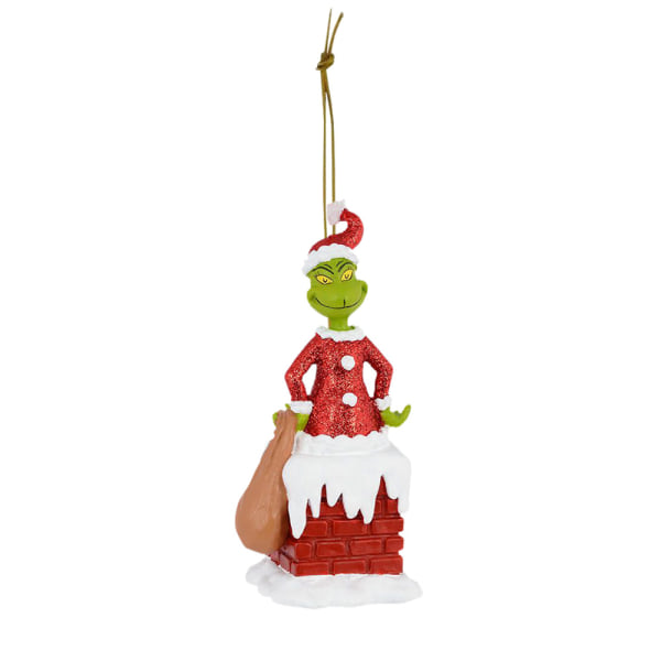 Julgran Grinch Hängande Figurhänge 3D Dekoration Barnpresent E