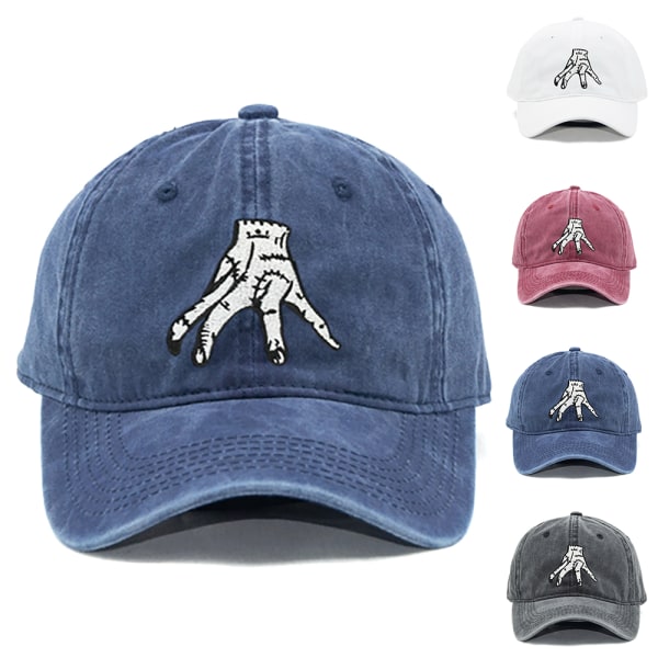 Onsdag Adams Baseball Hat Justerbar Vintage Unisex Dad Hat blue 55-60cm