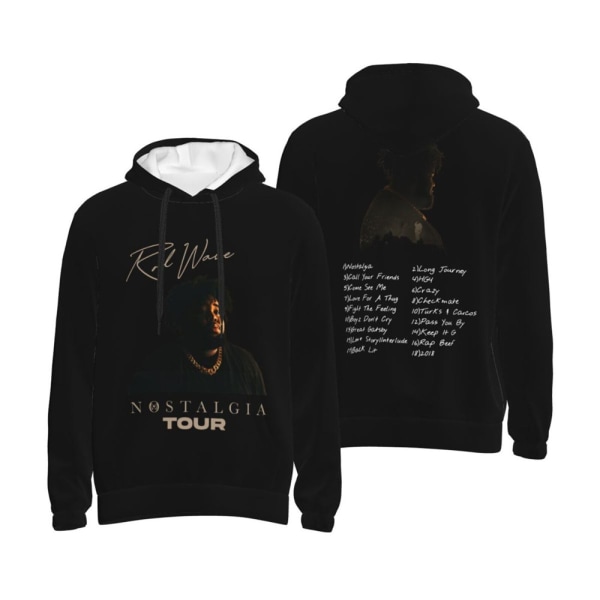 Rod Wave Nostalgia Hip Hop Musik Hoodie Herr Dam Sweatshirt Pullover Tröja Casual Toppar S