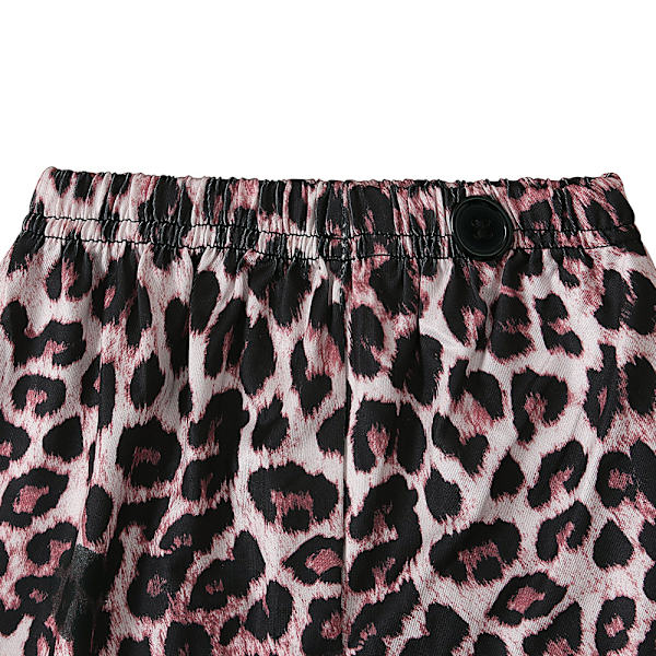 Halloween-pyjamat lapsille, pojille ja tytöille, Halloween-yksiolkaimelliset geometrisesti kuvioidut shortsit Leopard 70cm