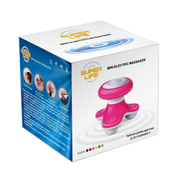 Elektrisk Mini Massager för Nacke, Axlar - Vågrörelse och Vibration för Avkoppling rose red