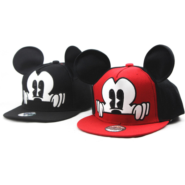 Tegneserie Mickey Mouse søde øreklapper Snapback Solhatte Red Net