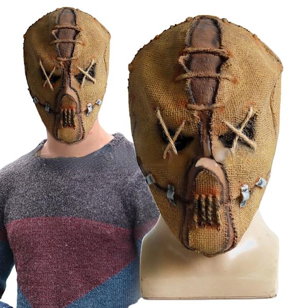Halloweenfest Maskeraddräkt - Läskig Skelettmask i Latex för Skräckkostym