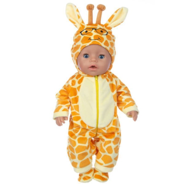 Dockkläder Jumpsuits för 18 Tums Babygåva, med Strumpor #4