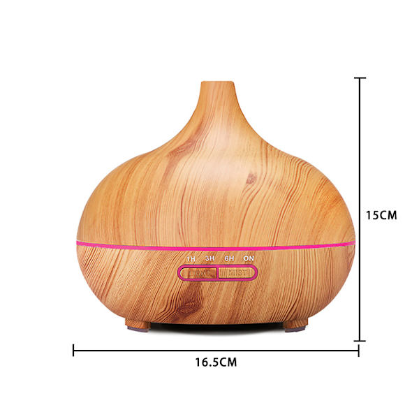 Diffuser, Luftfugter, 7 Farveskift, 500 ml Vandtank, til Soveværelse, Kontor, Yoga, Spa