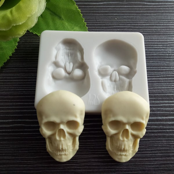 DIY 3D Skeleton Head Skull Molds Form