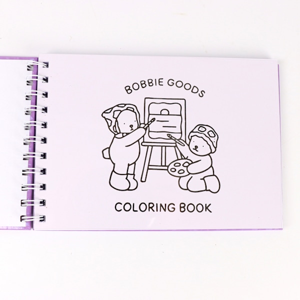 Cozy Days -värityskirja Bobbie Goods rentouttavia värityskuvia aikuisille ja lapsille Purple