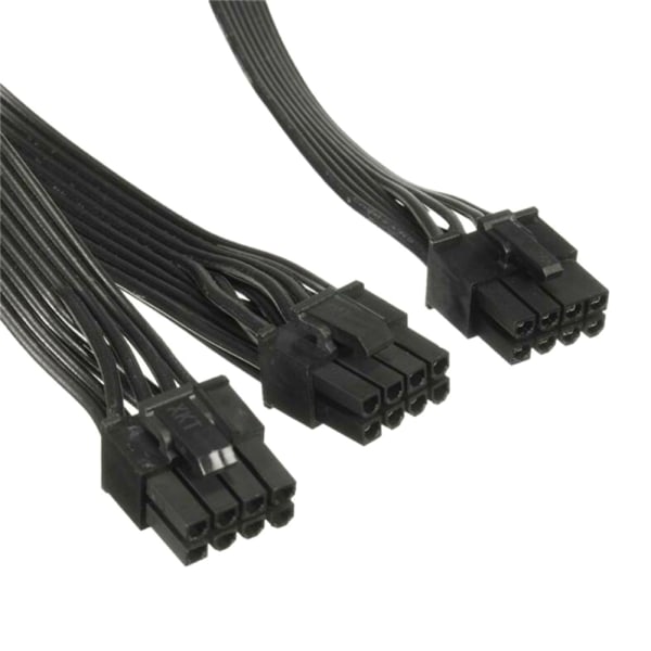 8-stifts hane till DUAL hane strömmodulkabel VGA-adapter