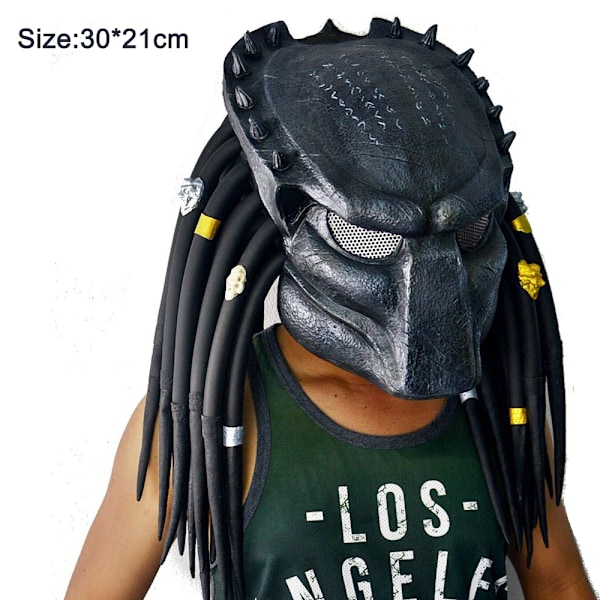Alien Predator Full Head Latex Maske Hjelm Cosplay Halloween Maske Party Kostyme Rekvisitter