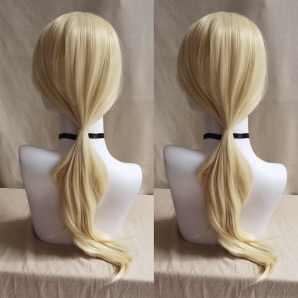 Blond Barbie Film Cosplay Parykk Lang Bølgete/Rett Rekvisitt Parykker B
