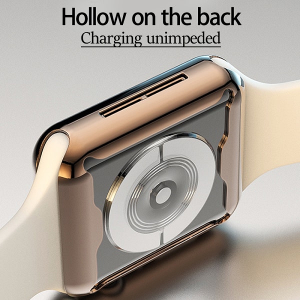 Apple Watch 38/40/44 / 42mm skärmskydd för heltäckande skal Rose Gold 44mm
