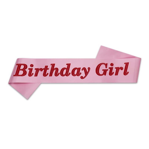 Grattis på födelsedagen Party Girl Bälte Band Decor #2