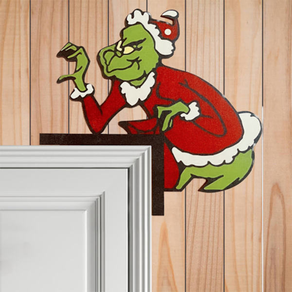 Julgrinch Dörrhörnsdekoration Ram Logotyp Prydnad Present 1