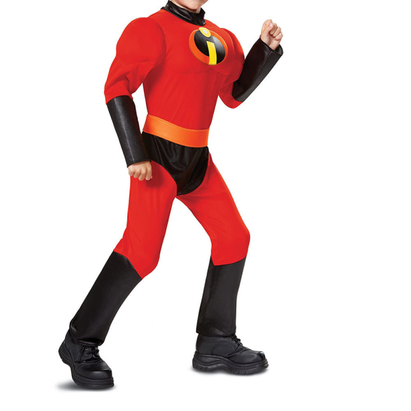 Barn/vuxen The Incredibles Cosplay Superman Jumpsuits herr Kostym Party Body Dress Up 160cm