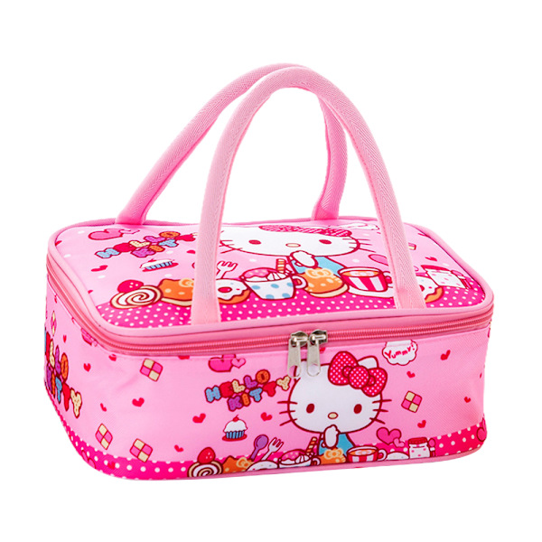 Børn Piger Drenge Bærbar Studenter Sanrio Madkasse Skole Kontor Snack Mad Picnic Box Opbevaringstaske KT Cat