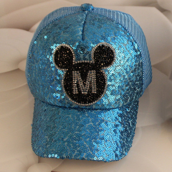 Pojkar Flickor Keps Mickey Minnie Mouse Justerbar Solhatt Blue