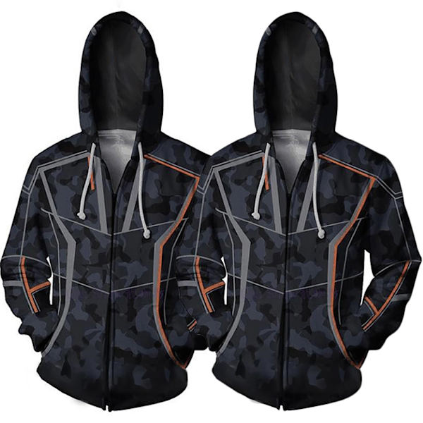 Avengers 4 Tony Cosplay Hettejakke black 4XL
