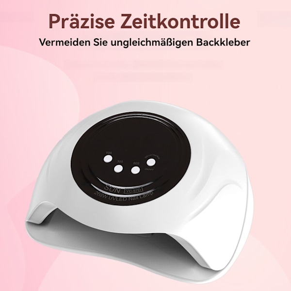[Snabb Leverans] Snabbtorkande Nagellampa, med 3 Timers-LED Display och Auto Sensor-268W- 57st Lamppärlor, UV Lampa Naglar- för Nybörjare & Professionella